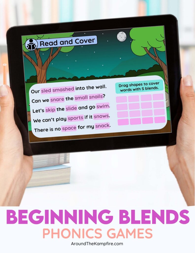 beginning blends phonics games