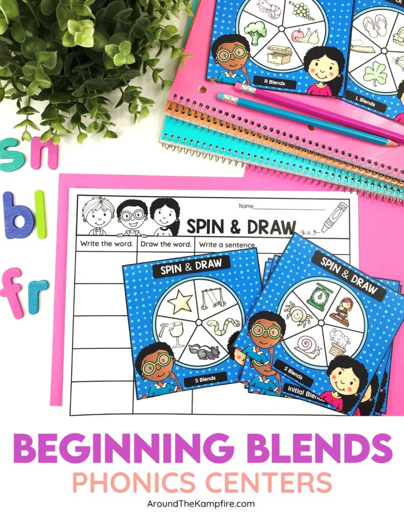 beginning consonant blends phonics centers