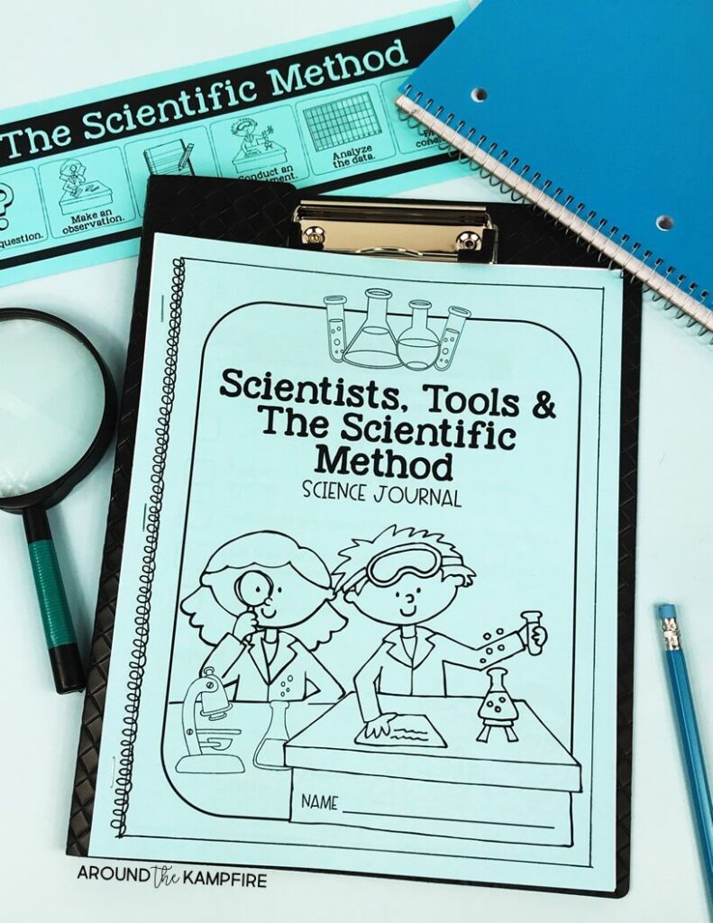 Science teaching ideas for the beginning of the year- Setting up a science journal routine. These back to school science activities and teaching ideas perfect for 2nd and 3rd grade help you plan the first week and lay the foundation for future science lessons.