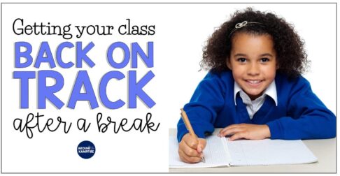 Classroom management tips for getting students settled back into their routine after a school break.