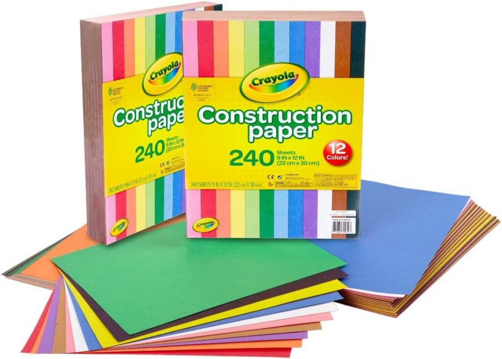 construction paper. 