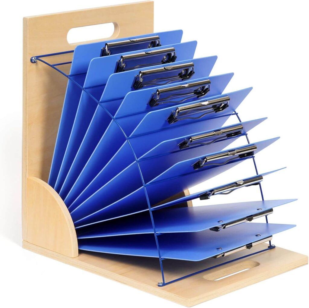 Clipboards and holder .