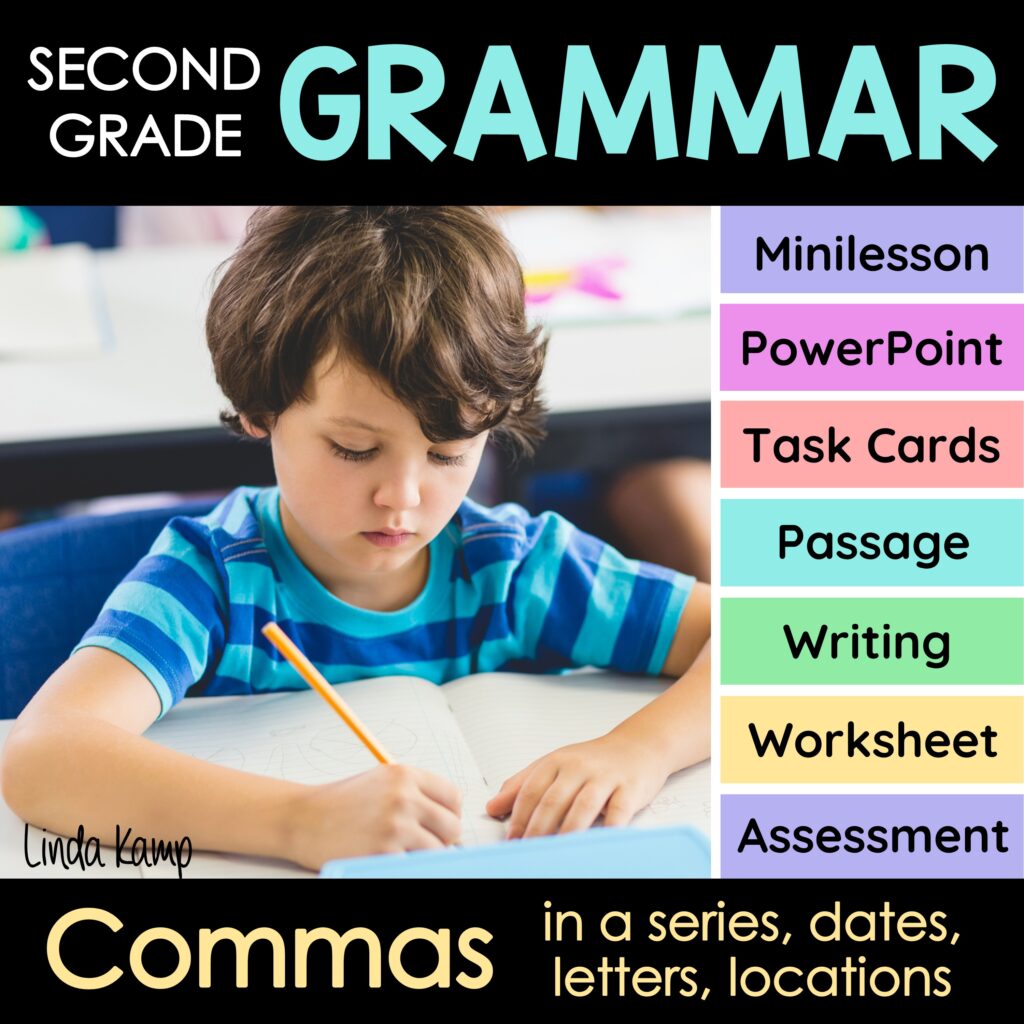 commas in a series dates letters locations unit