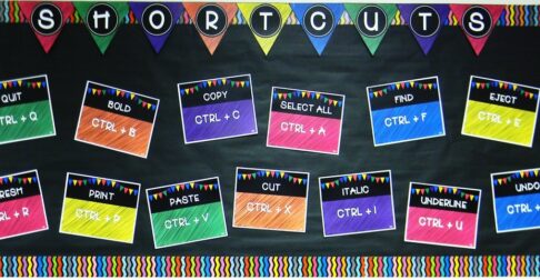 Classroom decor ideas to spruce up your computer lab with chalkboard decor. See how to not only brighten up and organize your lab, but also help it run more smoothly with these classroom management ideas and bulletin boards.