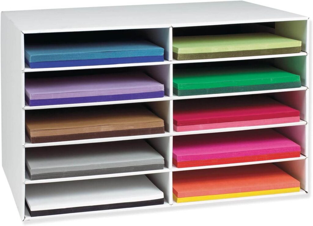 Construction paper storage. 