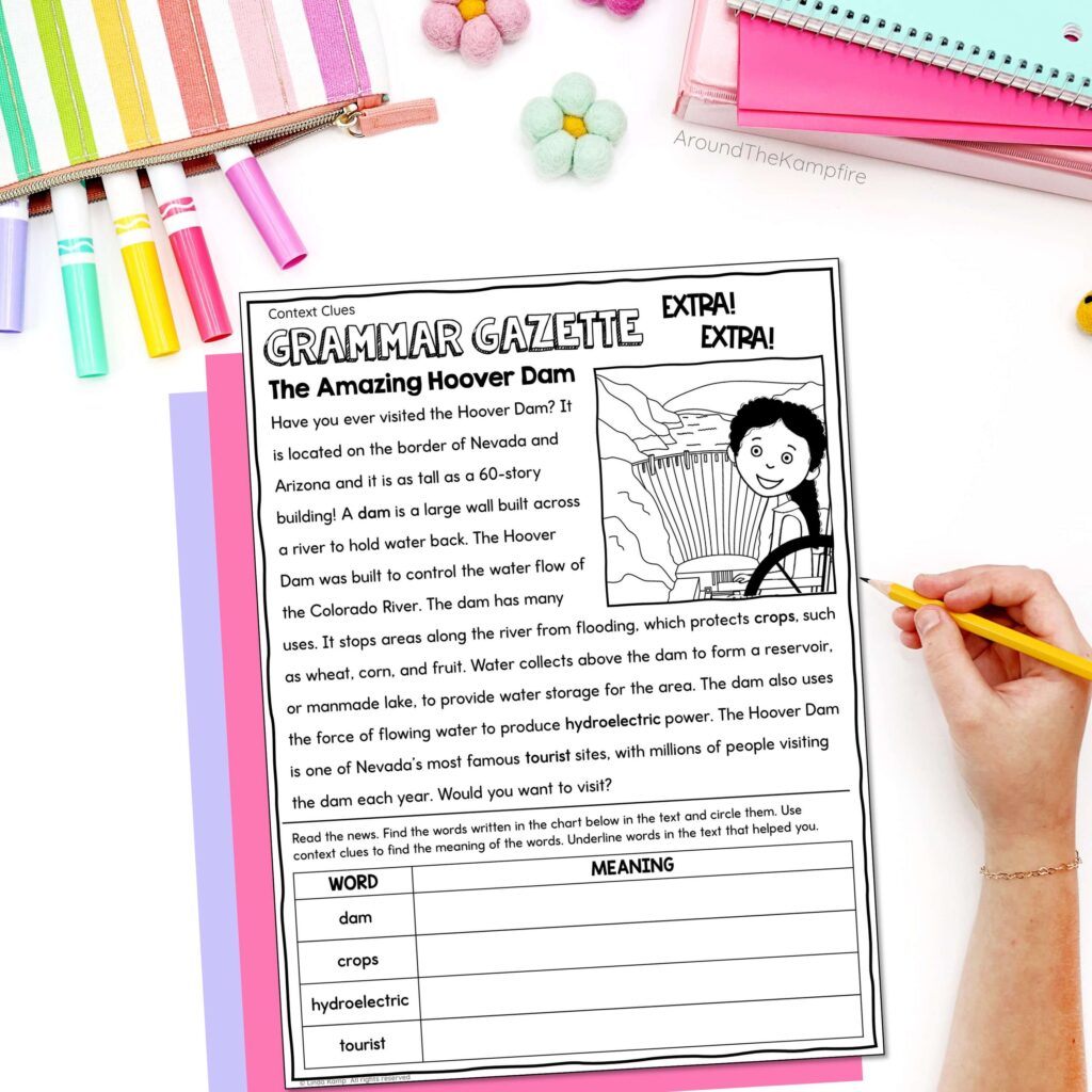 context clues grammar passage