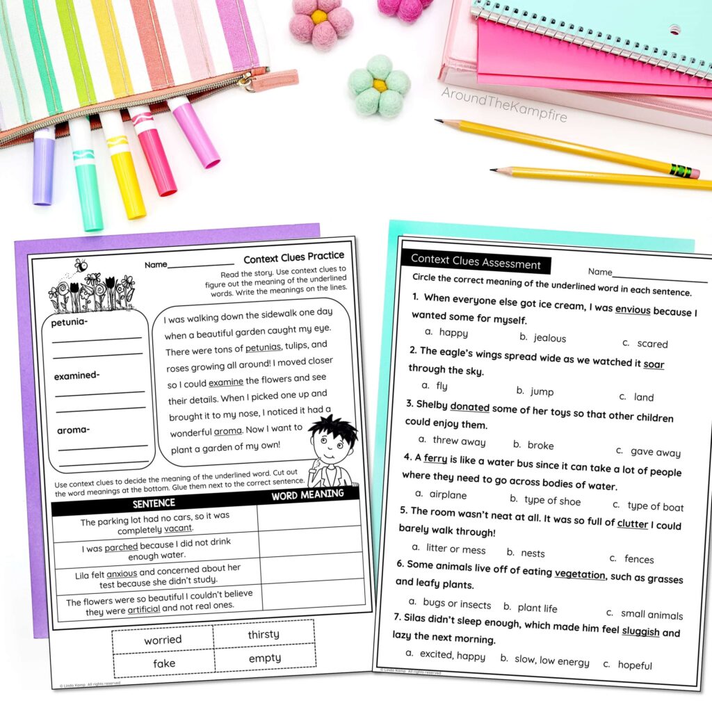 context clues worksheets