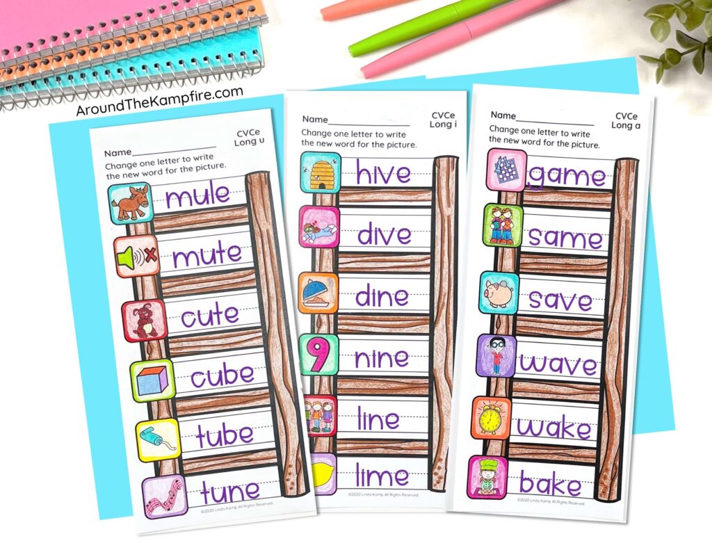 Long vowel word ladders to teach how to use word ladders the classroom.