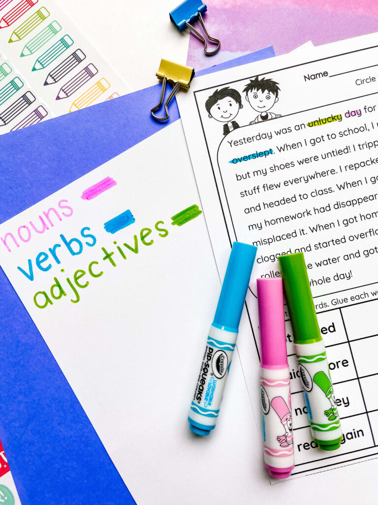 differentiate grammar color coding