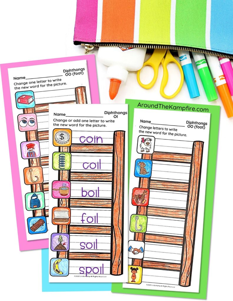 Diphthongs word ladders to teach how to use word ladders the classroom.