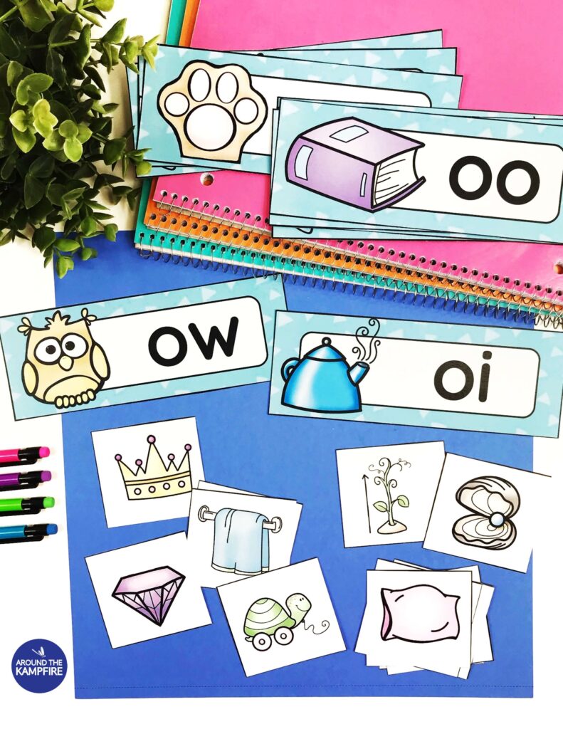 diphthongs picture sort