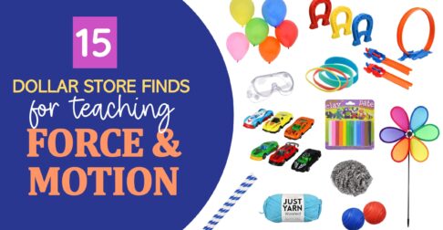 dollar store science materials for force and motion