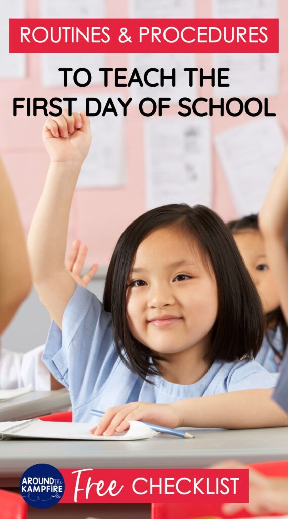 free classroom routines procedures checklist