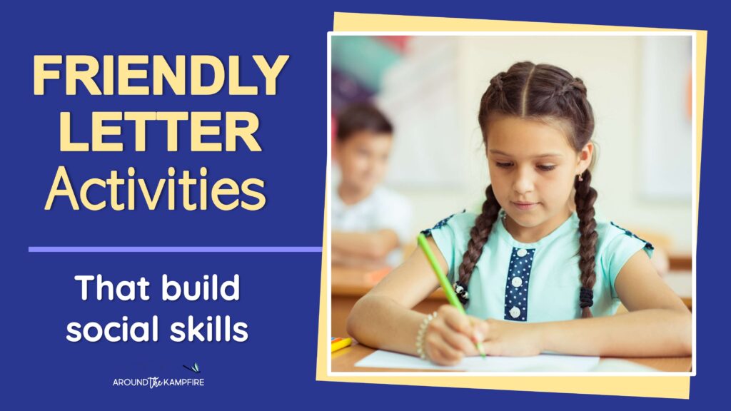 Article with friendly letter activities and lesson plans