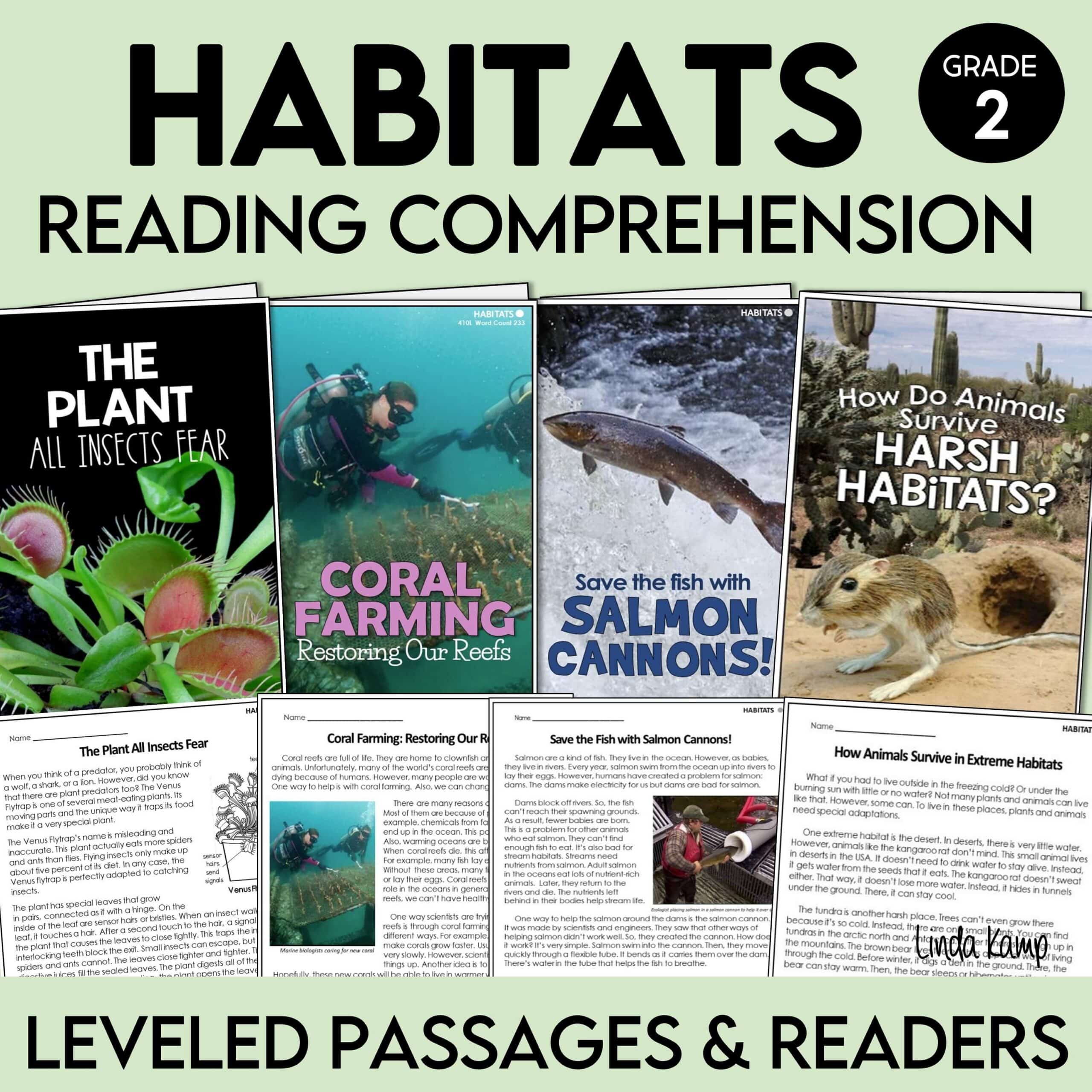 habitats reading passages