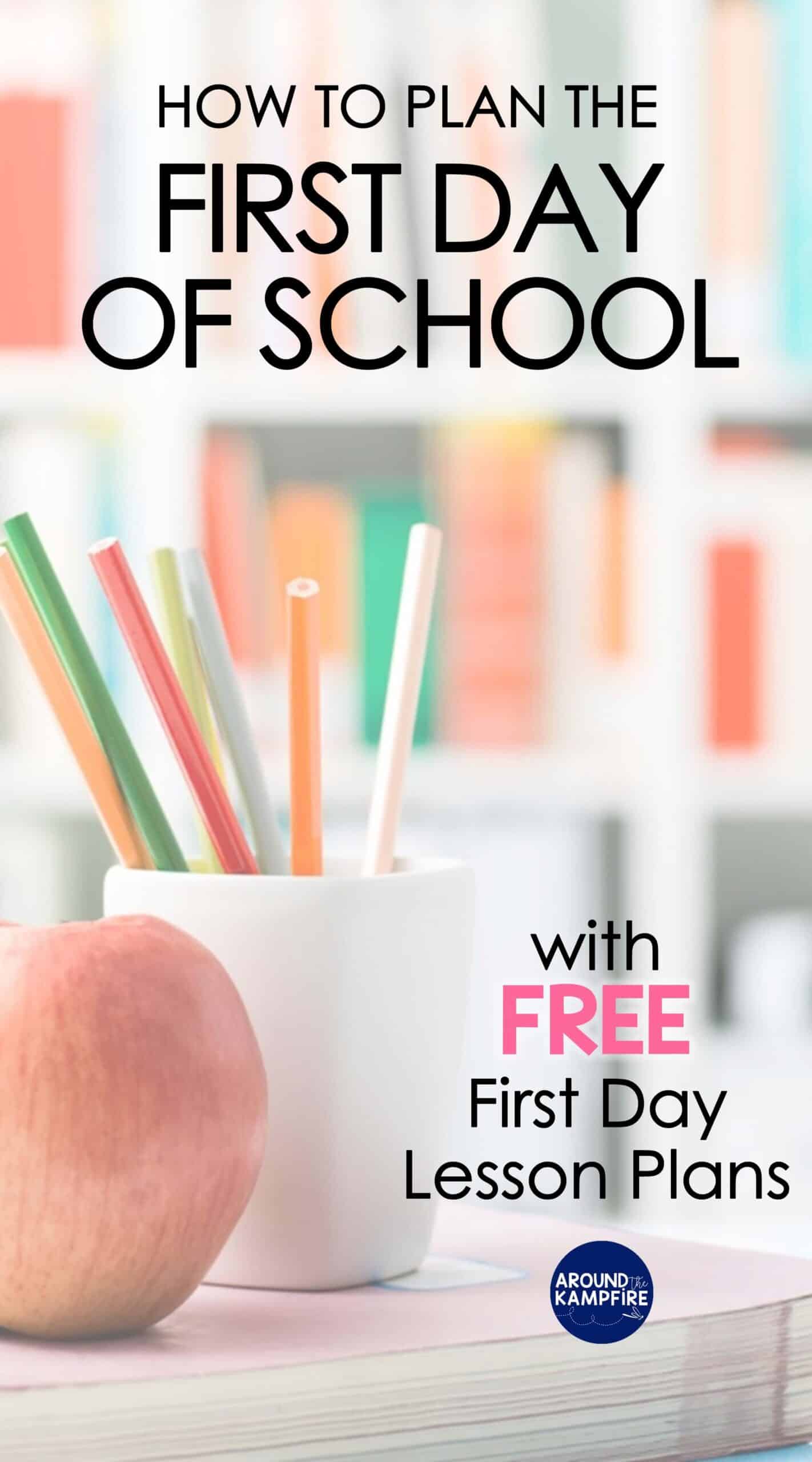 colorful pencils for an article on how to plan the first day of school