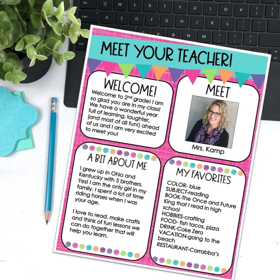Meet the teacher newsletter