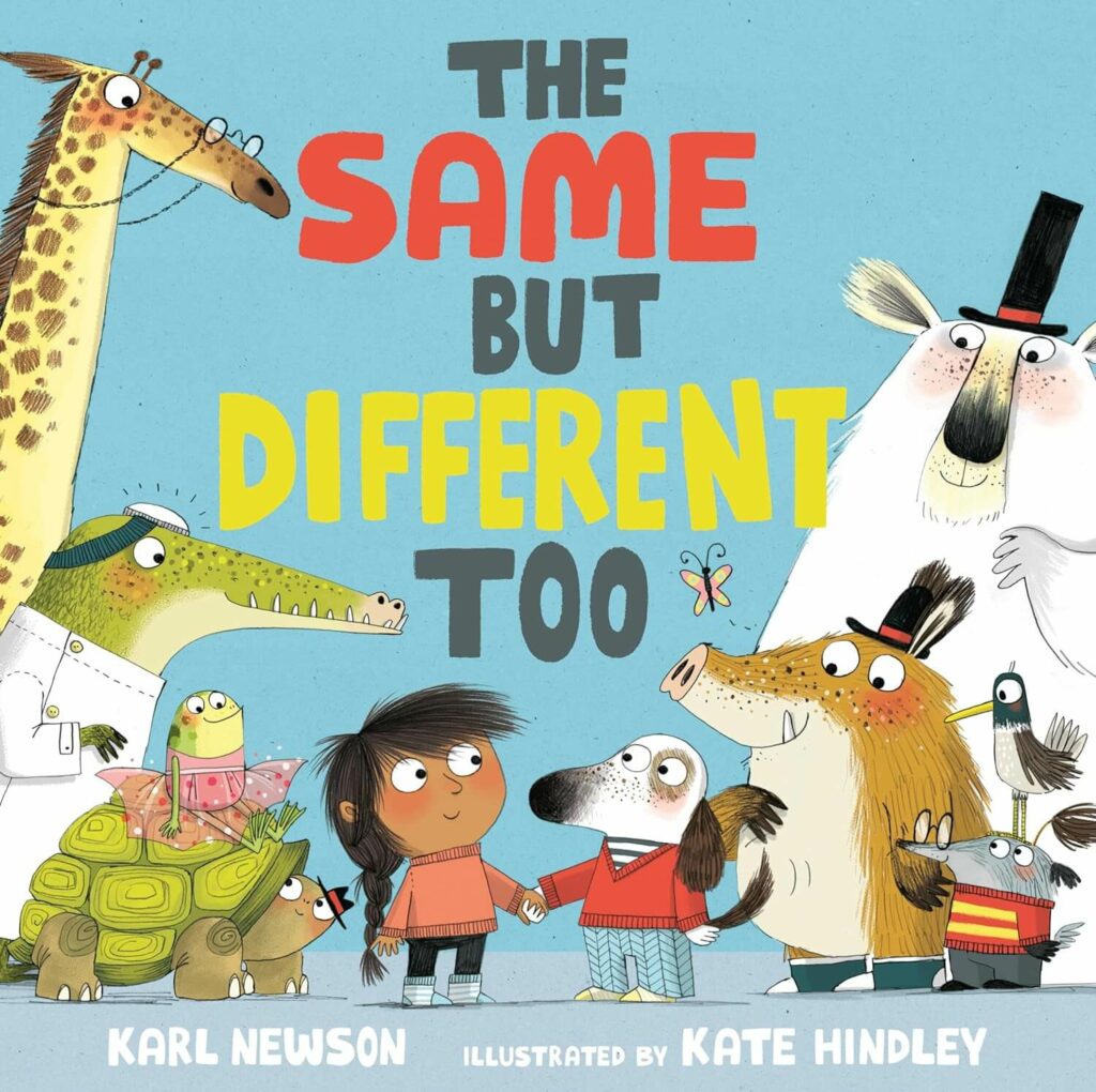 Same but different too book cover. 
