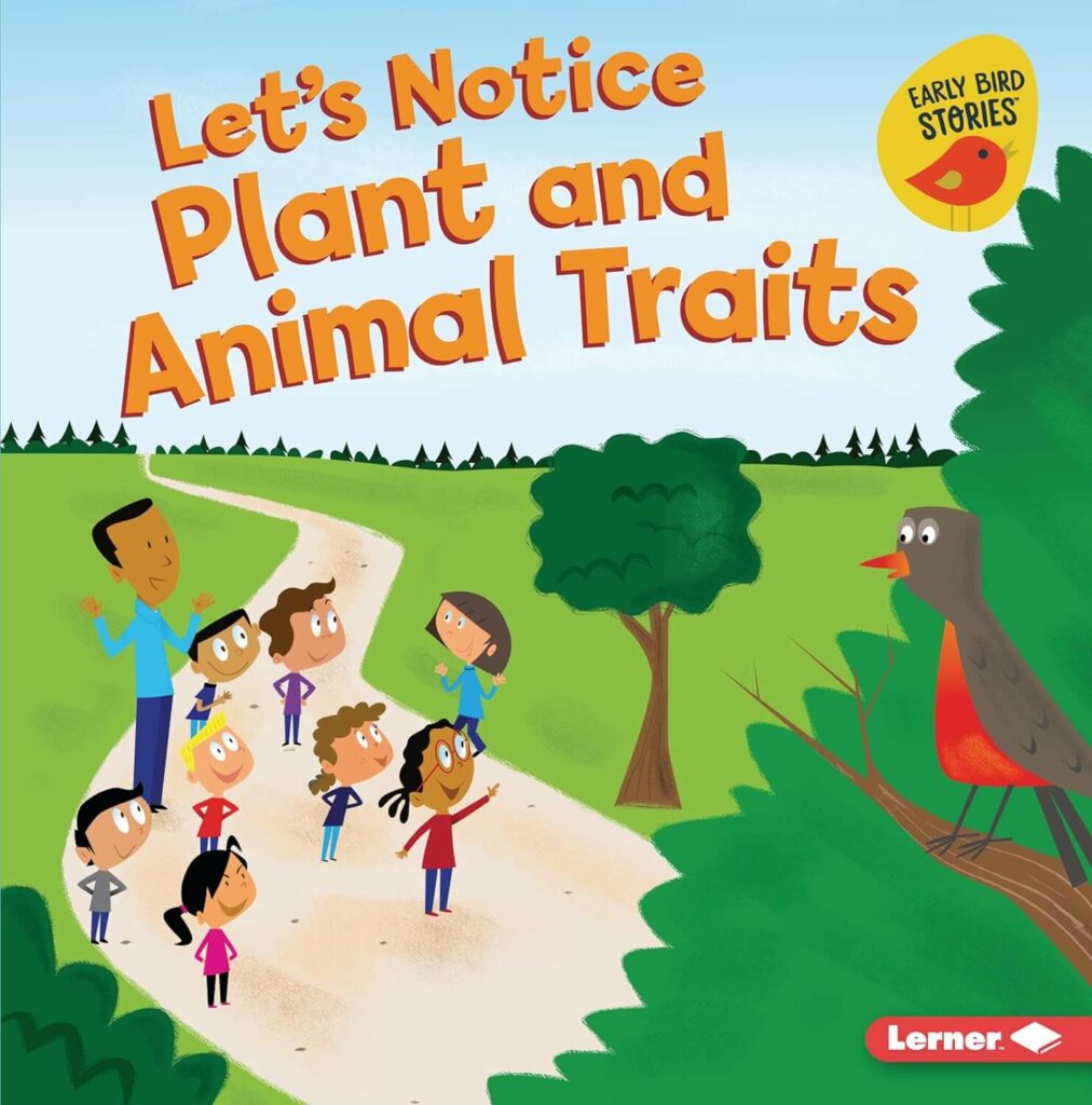 Let's notice plant and animal traits book cover. 