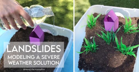 Landslide science experiment for 2nd grade