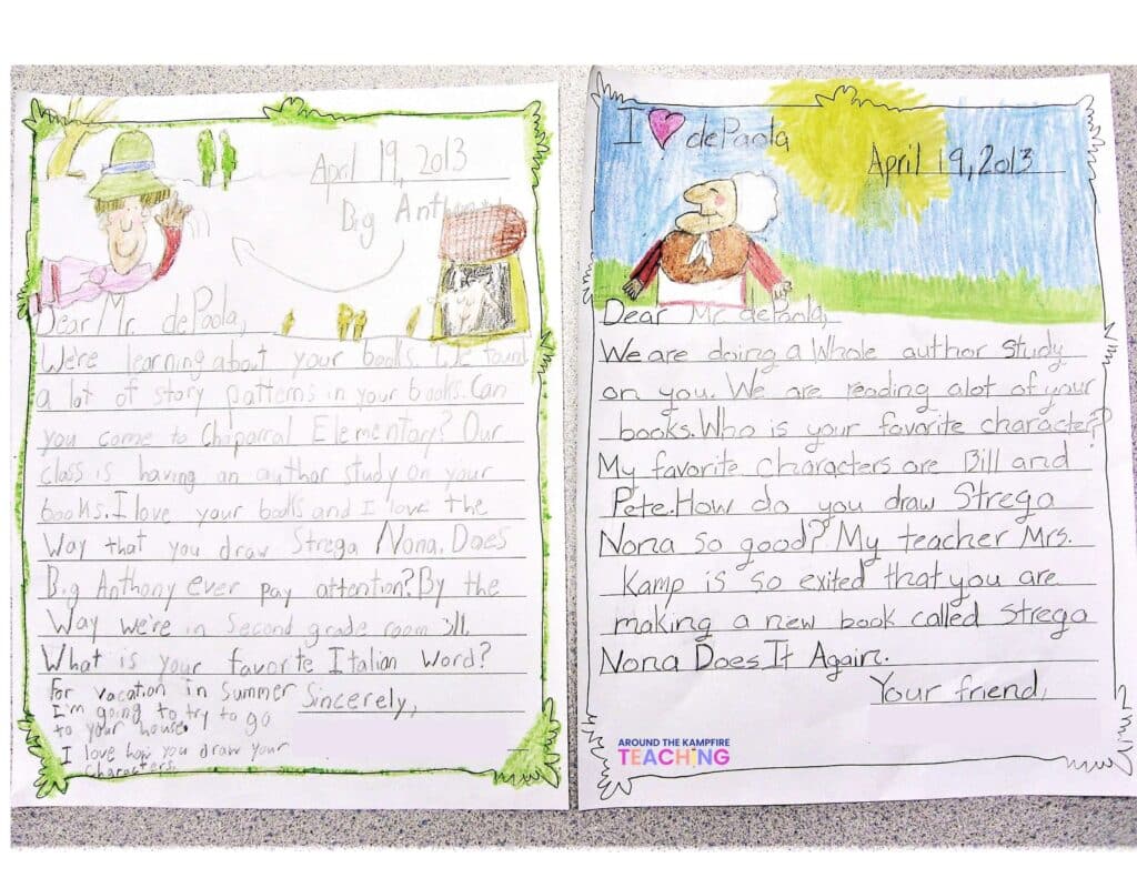 letters to Tomie dePaola
