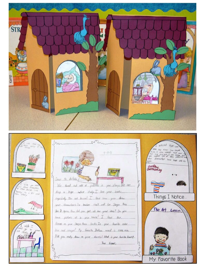 letters to Tomie dePaola inside Strega Nona booklets