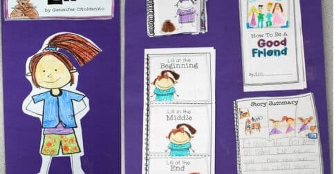 louder Lili companion reading activities for back to school activities.