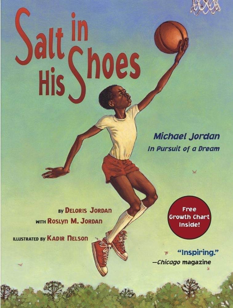 Salt in his Shoes book cover. March Madness books for kids. 