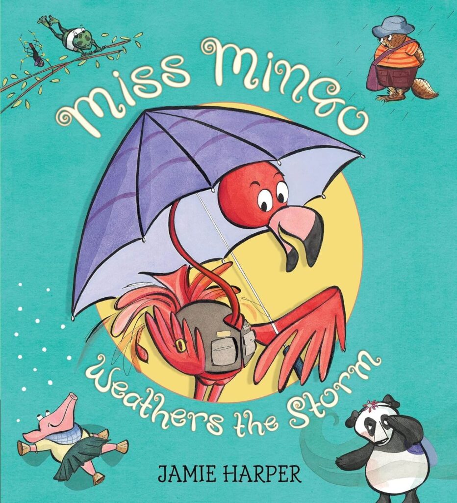 Miss Mingo weathers the Storm book cover for weather science unit. 