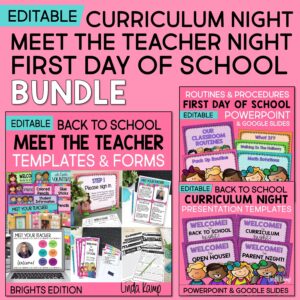 back to school open house template