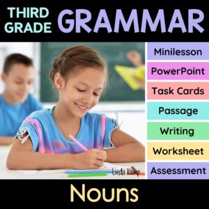 Noun unit for 3rd grade grammar.