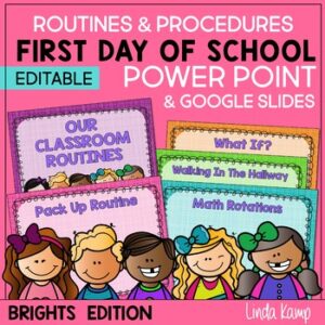 routines and procedures PowerPoint template