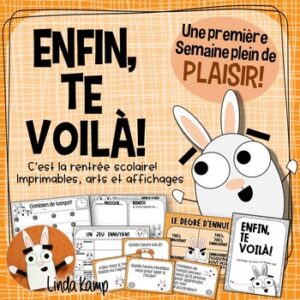 Enfin, Te Voilà! activities