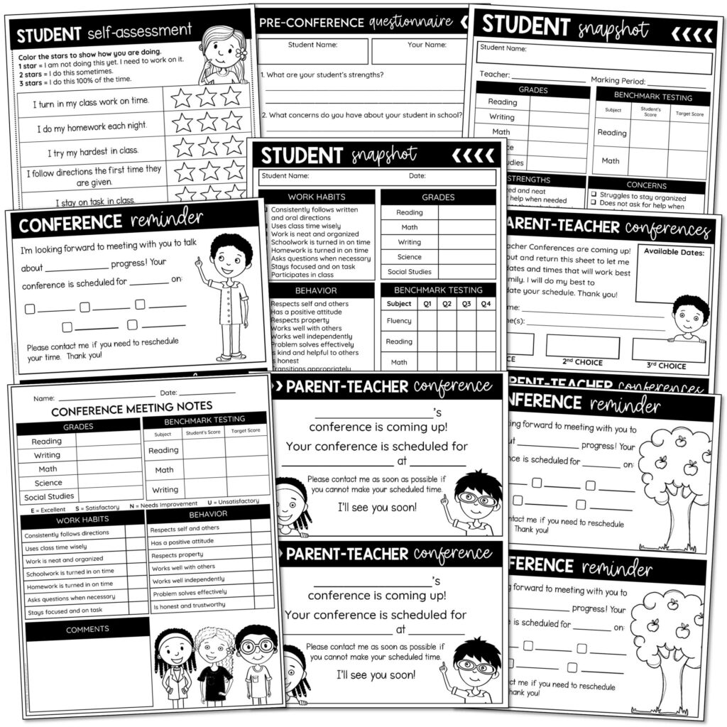 parent-teacher conference forms