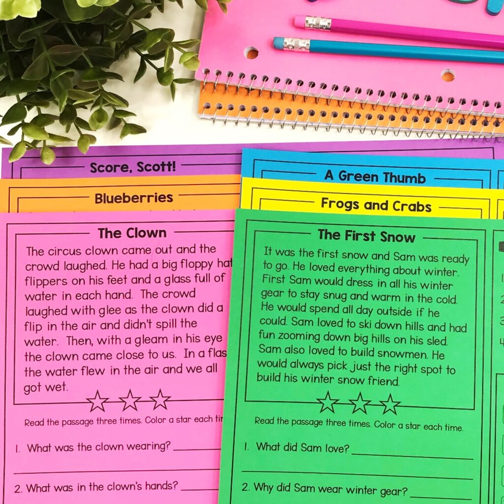 phonics passages