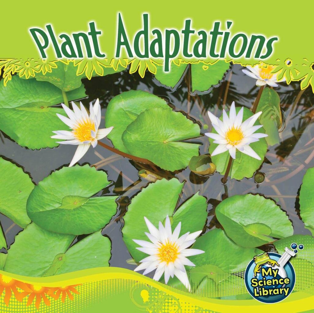 Plant adaptations book cover. 