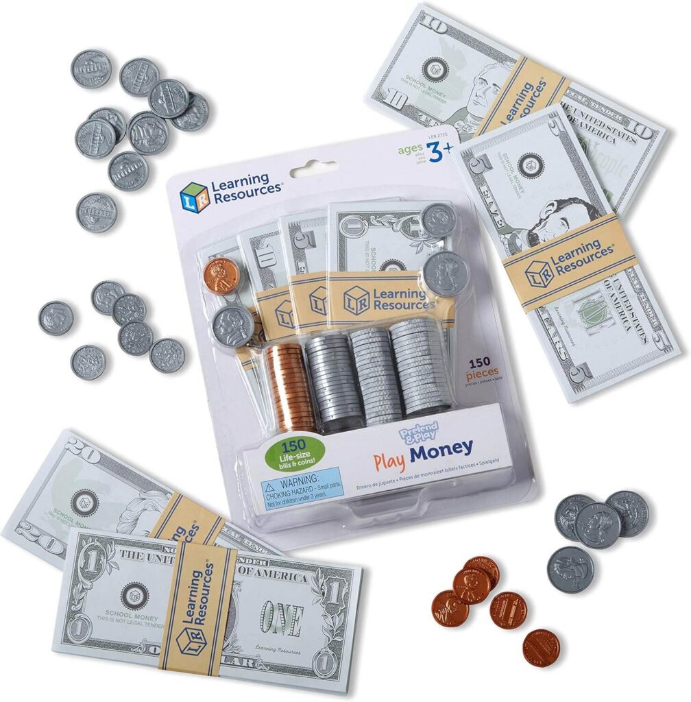 pretend play money. 