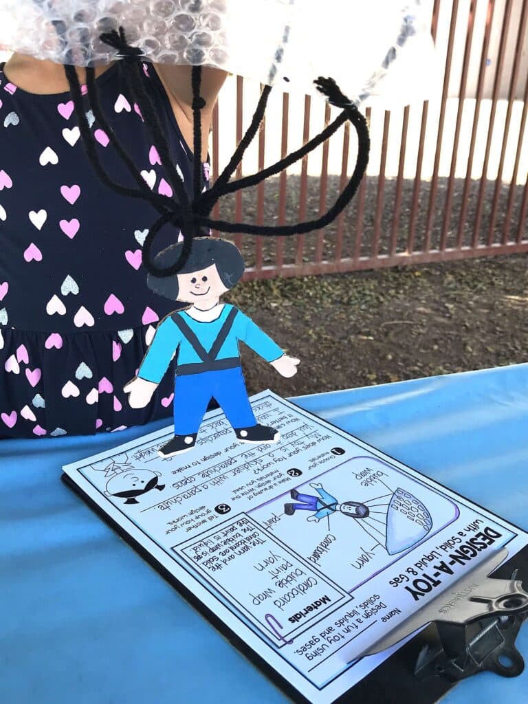 Parachute toy and lab sheet 