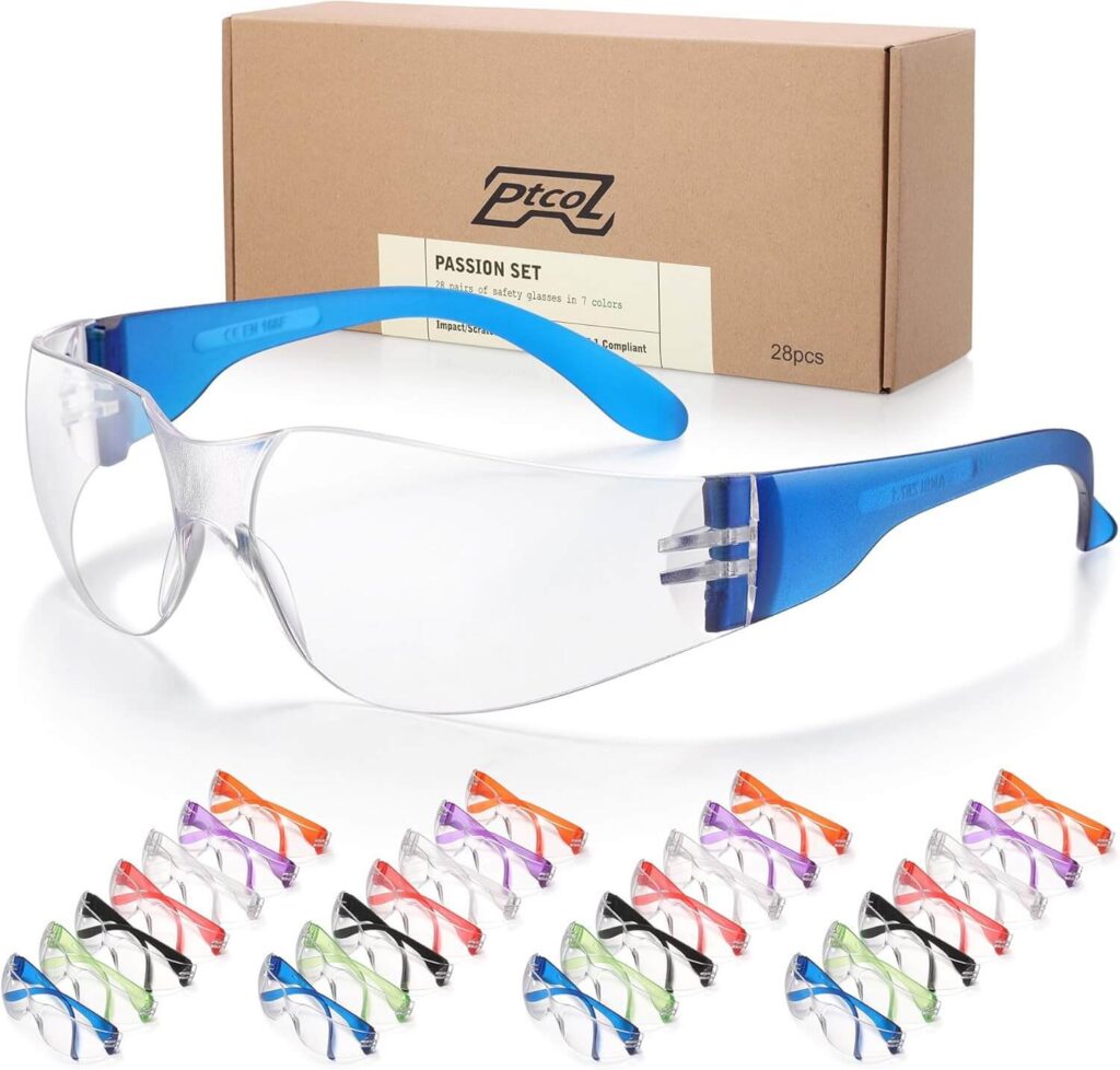 safety glasses. 