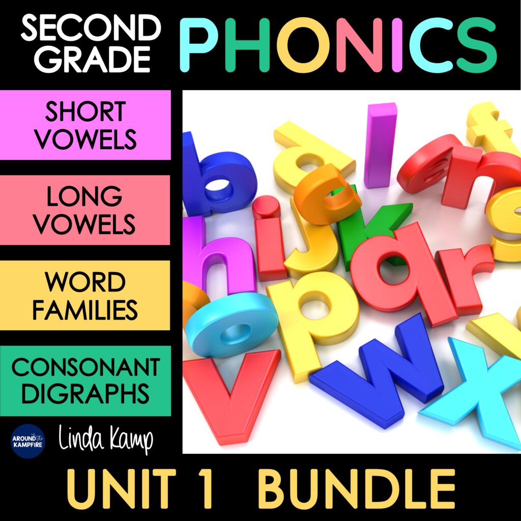 A bundle of 2nd grade phonics units to teach short and long vowels, word families and consonant digraphs.