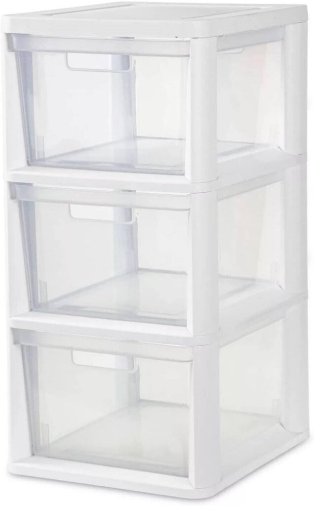 sterilite drawers. 