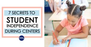 student engagement during centers article