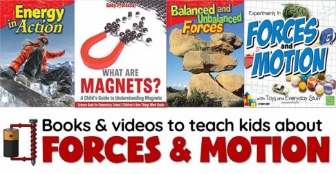 Books about forces, motion and magnets.