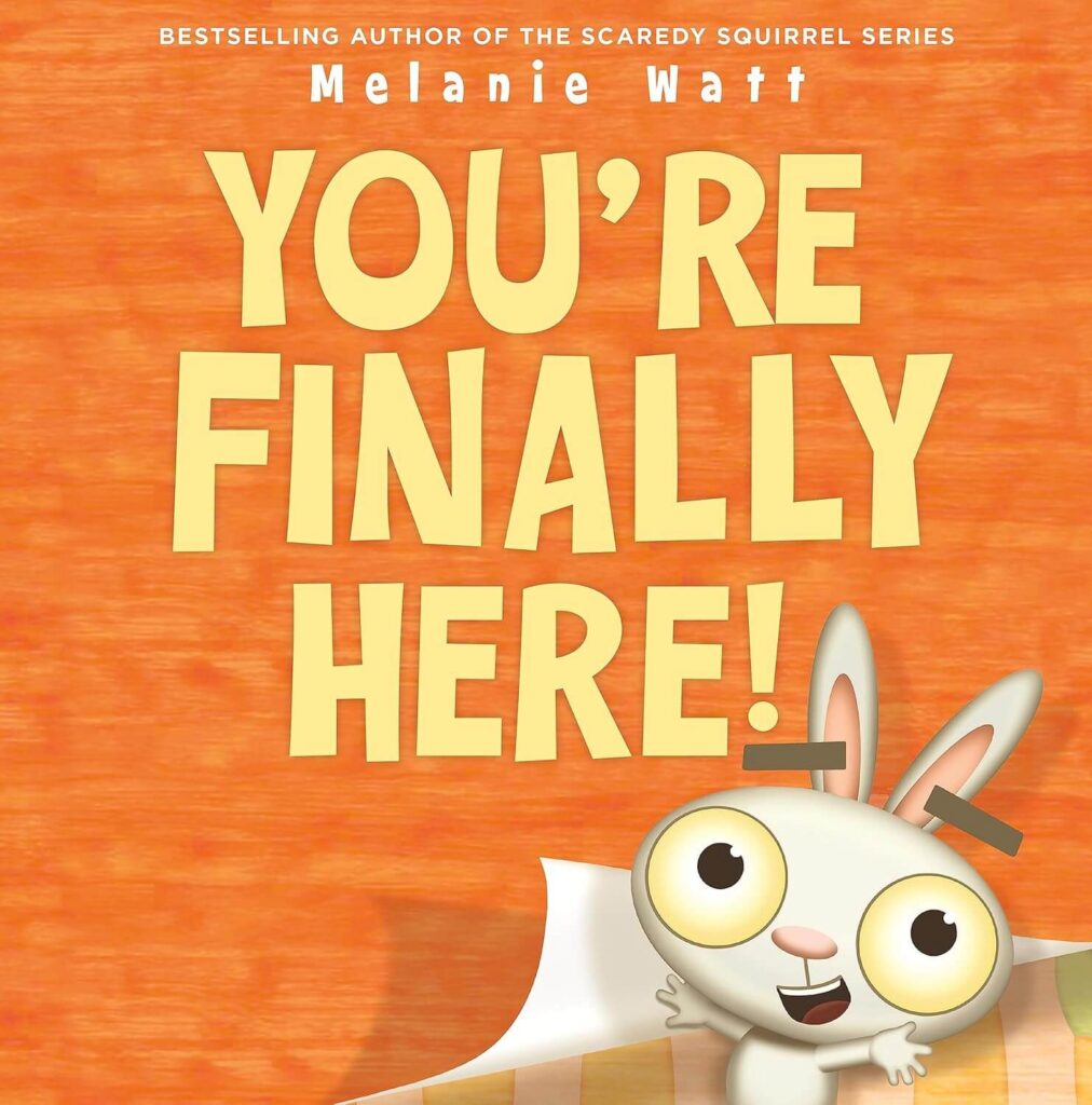 You're finally here book cover. 