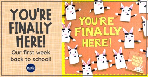 You're Finally Here back to school book activities