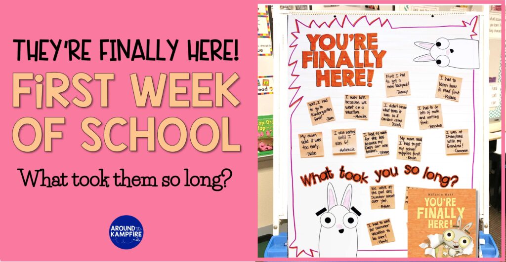 Youre Finally Here first day of school activities