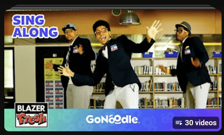 GoNoodle Suffix sing along. 