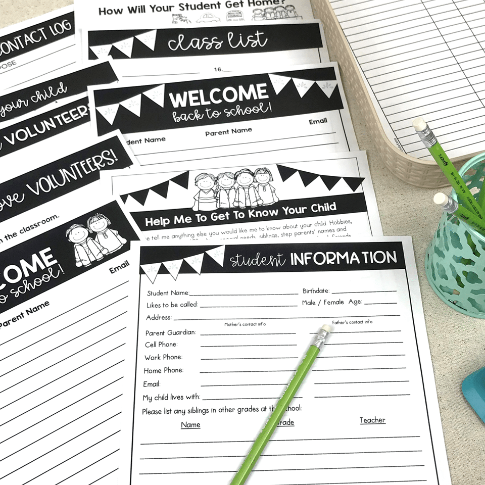 meet teacher student forms