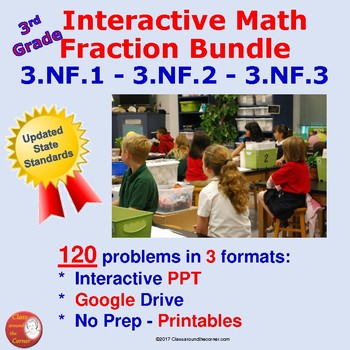 3rd Grade 3.NF.1-3 Fraction Bundle